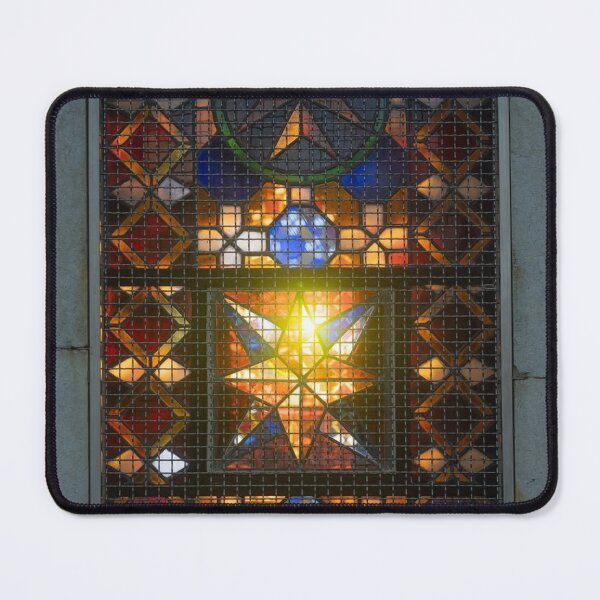 Item preview, Radiant Sunlight Yard-Man Through Stained Glass designed and sold by Danielaadvant.