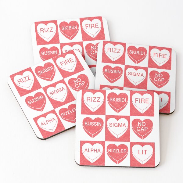 Item preview, Gen Z Slang Candy Hearts Meme Grid designed and sold by TynesDesign.