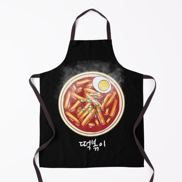 Item preview, TTEOKBOKKI, pastel de arroz especiado, letra coreana HANGUL, comida coreana designed and sold by Kate Hyunsu Cho.