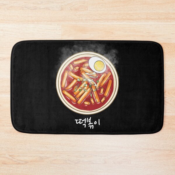 Item preview, TTEOKBOKKI, pastel de arroz especiado, letra coreana HANGUL, comida coreana designed and sold by Kate Hyunsu Cho.