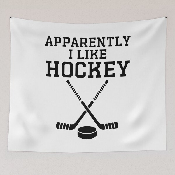Item preview, Apparently I Like Hockey Funny ice Hockey Player  designed and sold by gunaone-design.