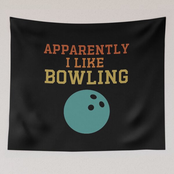Item preview, Apparently I Like Bowling Funny Bowling Player designed and sold by gunaone-design.