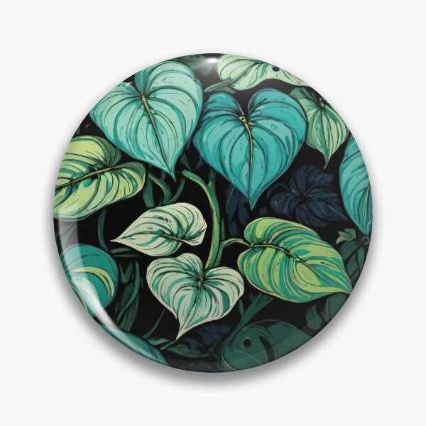 Item preview, Pothos Plants in Blues and Greens designed and sold by CarrollGene.