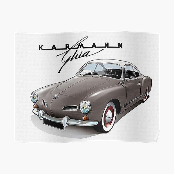 German Automobile Vintage Fifties Poster