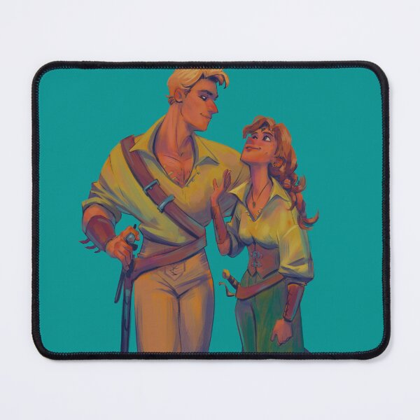Item preview, Fantasy DND quest bookish couple designed and sold by Emma Priddle Arts.