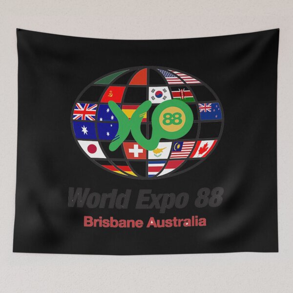 Item preview, Expo 88 Logo With Flags designed and sold by achary.