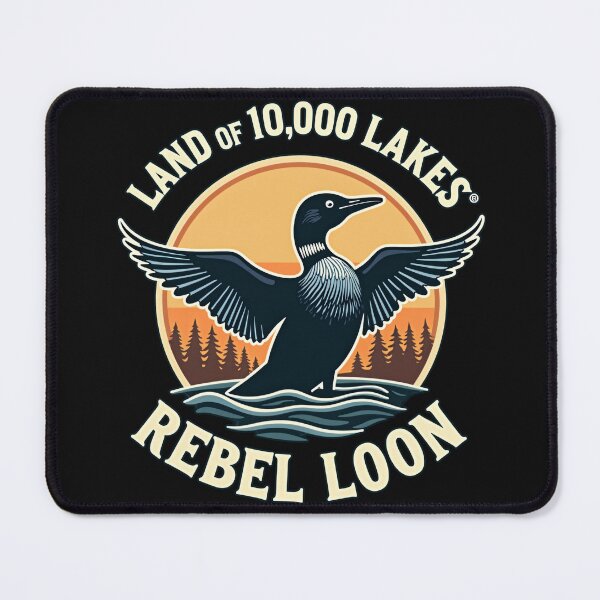 Item preview, Land of 10,000 Lakes - Rebel Loon Minnesota designed and sold by The Grumpy Pet Club.