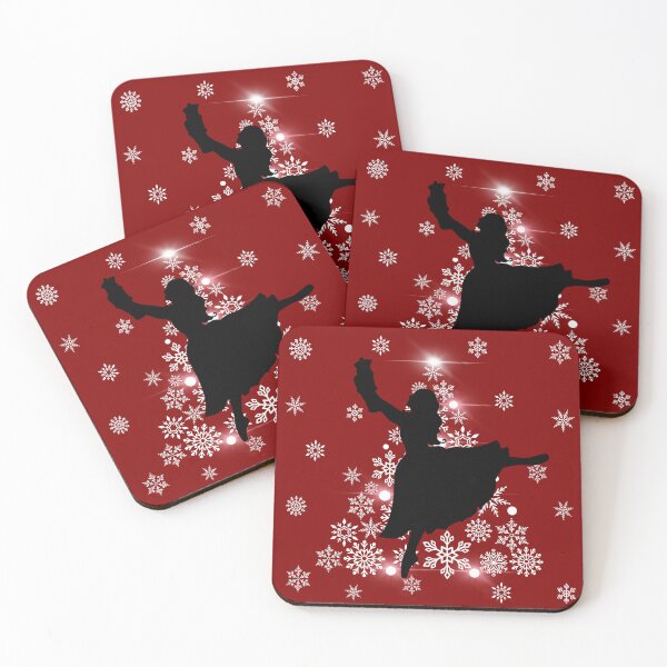 Item preview, The Nutcracker Ballet, Clara and Christmas Tree Christmas Holiday Dance-Red designed and sold by Kate Hyunsu Cho.