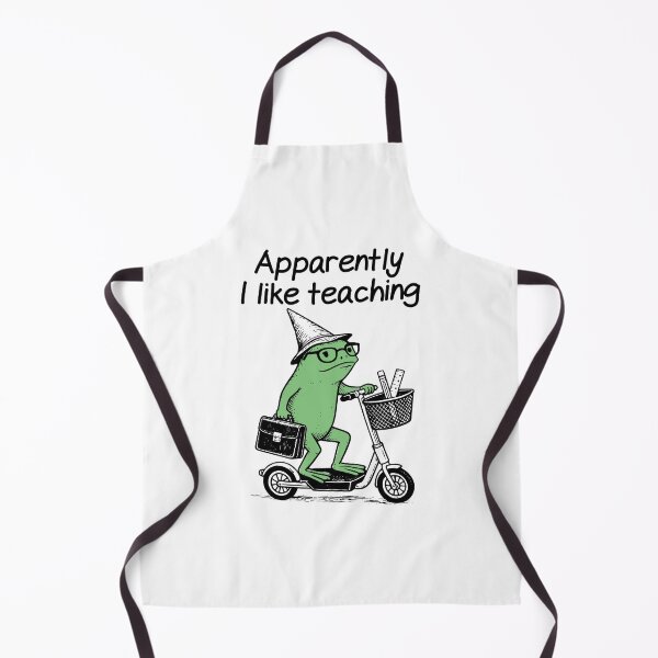 Item preview, Apparently i like teaching funny frog teacher on scooter designed and sold by gunaone-design.