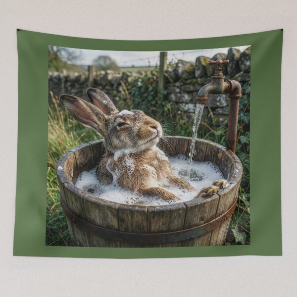 Item preview, Rabbit Has a Bubble Bath designed and sold by Tridentulus.