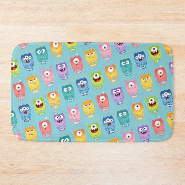 Item preview, Akronimons Family Pattern – Cute Emotional Monsters designed and sold by Lumiline Creative.