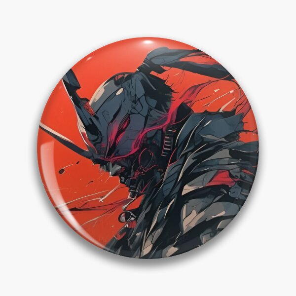 Item preview, Crimson Eclipse Oni Samurai – Cyberpunk Demon Warrior Art designed and sold by Dyan4.