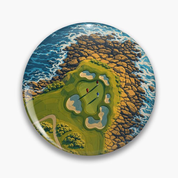 Item preview, Pebble Beach Golf Art designed and sold by KiwiGrizzly.