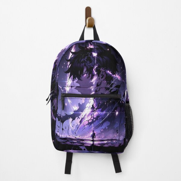 Item preview, Violet Void Awakening – Dark Anime Energy Warrior Art designed and sold by Dyan4.