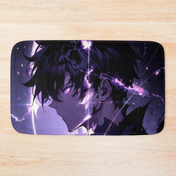 Item preview, Violet Void Awakening – Dark Anime Energy Warrior Art designed and sold by Dyan4.