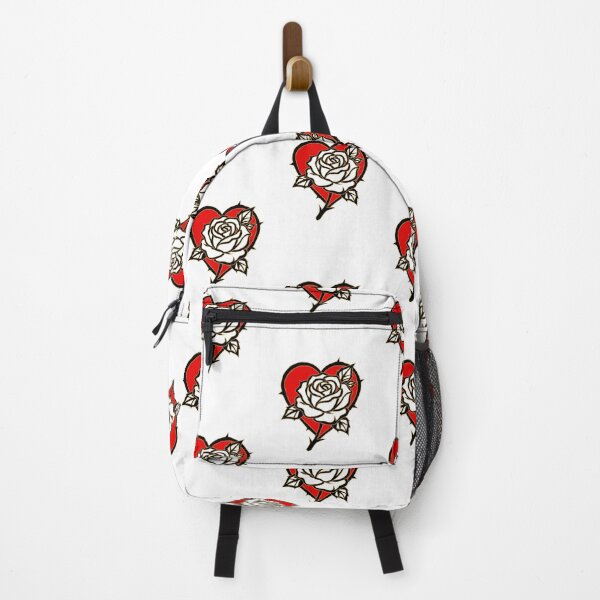 Item preview, Thorny White Rose & Red Heart – Edgy Valentine’s Day Art designed and sold by SugarCore.