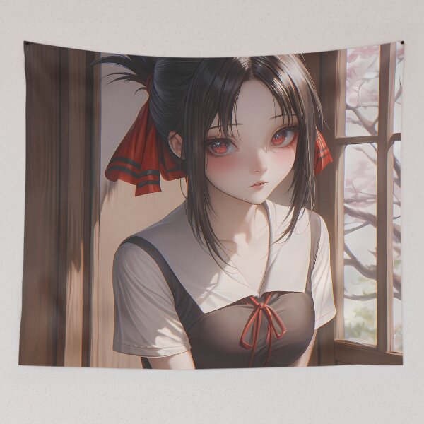 Item preview, Kaguya Shinomiya Kaguya Sama Love War Quiet Window Moment designed and sold by mildaclairmo.