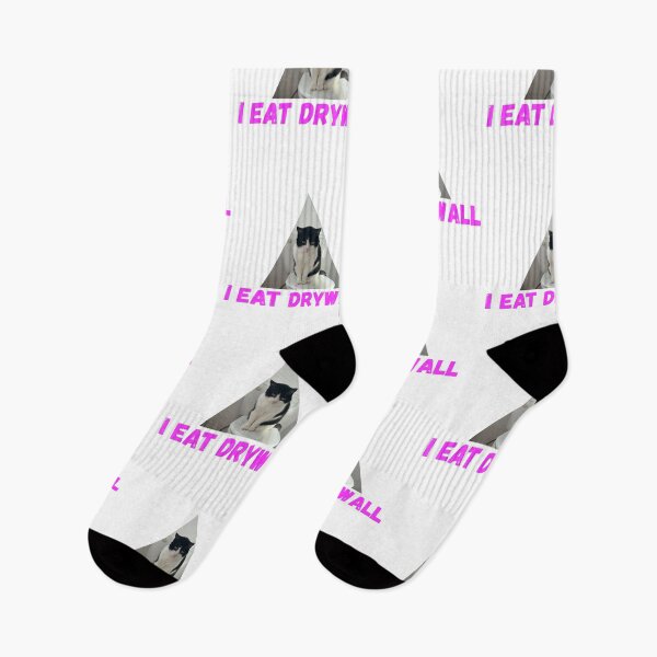 Item preview, I Eat Drywall 1 Cat Pink designed and sold by RedAxisStudio.