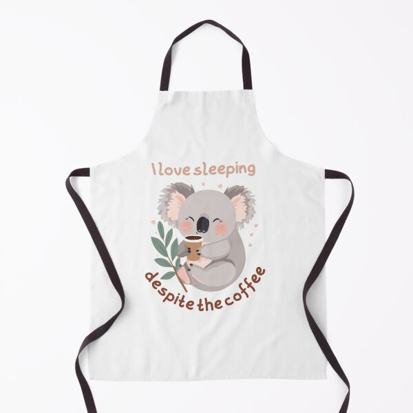 Item preview, I Love Sleeping Despite the Coffee – Cute Koala Coffee Illustration designed and sold by Ink & Soul.