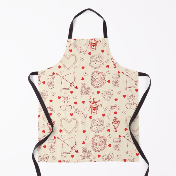 Item preview, Sketchy Valentine's Day in Cream designed and sold by Luna y Mar.
