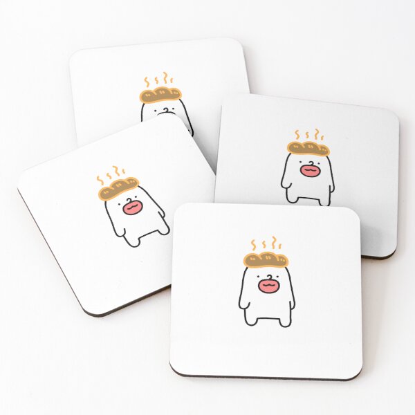 Item preview, GOMU with bread on head designed and sold by WON-GOMU.