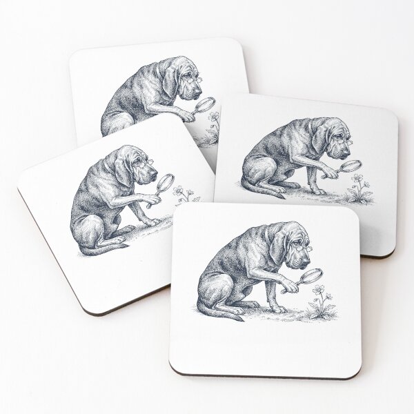 Item preview, Vintage Bloodhound Botanist Flower Dog Mom Dad designed and sold by DoodleTortle.