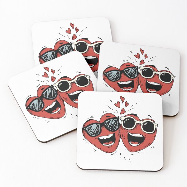 Item preview, Funny Valentine Hearts Retro Cartoon Couple Love designed and sold by BigStar-Cart.