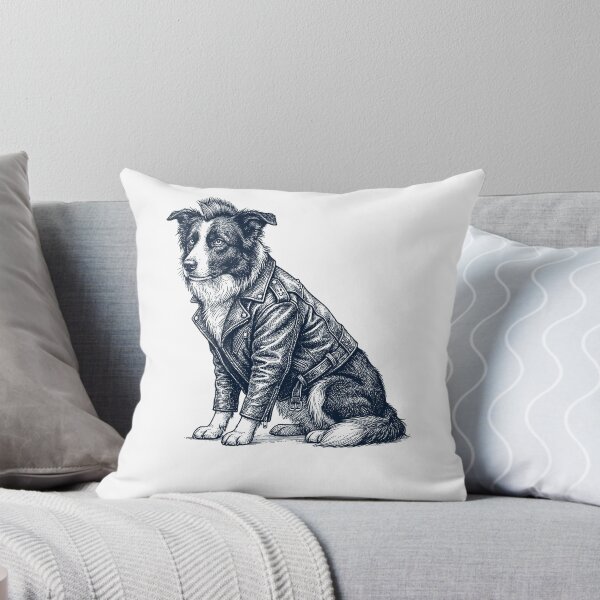 Item preview, Vintage Border Collie Punk Mowhawk Dog Mom Dad designed and sold by DoodleTortle.
