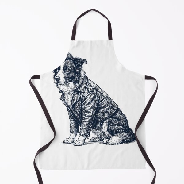 Item preview, Vintage Border Collie Punk Mowhawk Dog Mom Dad designed and sold by DoodleTortle.