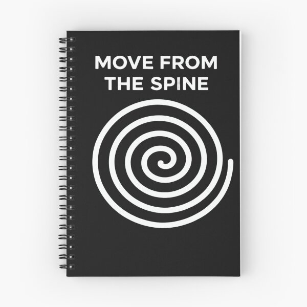 Item preview, Move From the Spine – Minimal Movement Quote Abstract Spiral Design | Contact Improv & Contemporary dance | designed and sold by Spiral Studio.
