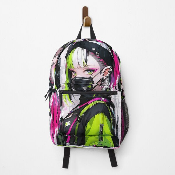 Item preview, Neon Pulse Cyberpunk Girl – Futuristic Anime Street Art designed and sold by Dyan4.
