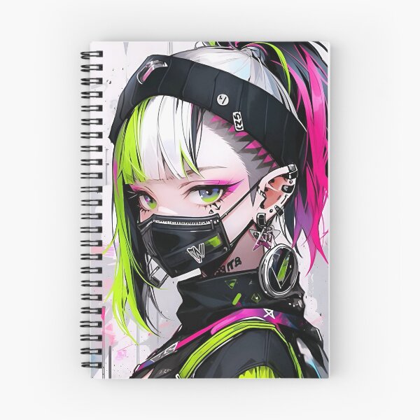Item preview, Neon Pulse Cyberpunk Girl – Futuristic Anime Street Art designed and sold by Dyan4.