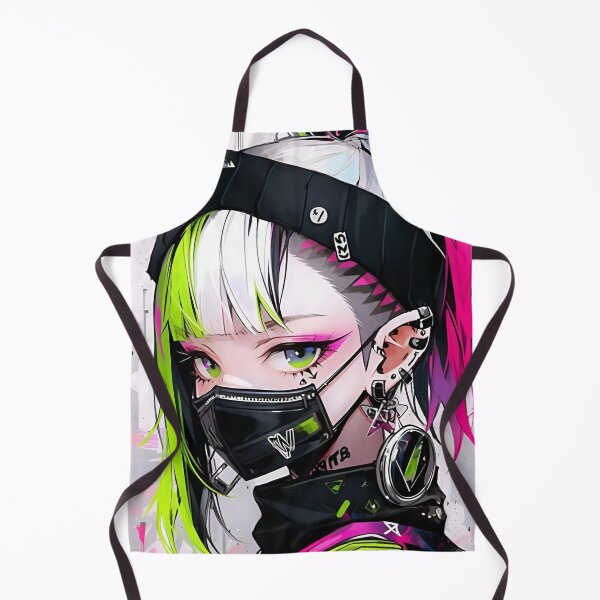 Item preview, Neon Pulse Cyberpunk Girl – Futuristic Anime Street Art designed and sold by Dyan4.