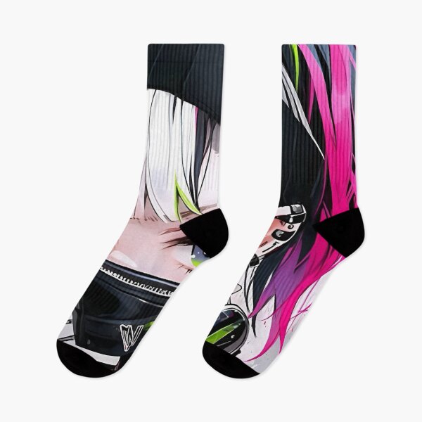Item preview, Neon Pulse Cyberpunk Girl – Futuristic Anime Street Art designed and sold by Dyan4.