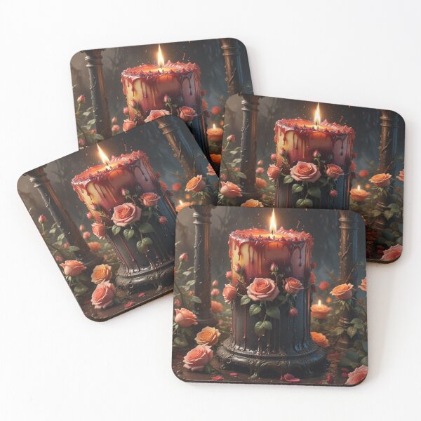 Item preview, Ombré Melting Rose Candle designed and sold by SeaJayEmmm.