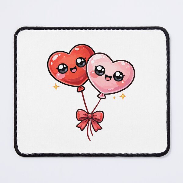 Artikelvorschau, Kawaii Herzballons entworfen und verkauft von AliveStyle.
