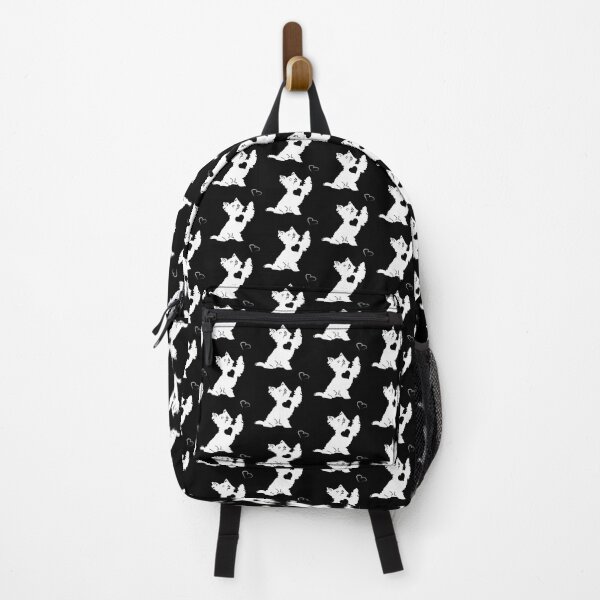 Item preview, Black & White Dog Love on Black Background designed and sold by Digitalmyth's Designs.