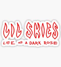 Lil skies - Life of a a dark rose Sticker