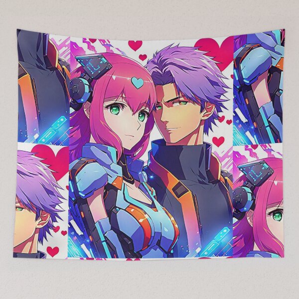 Item preview, Futuristic anime love designed and sold by ArtsJulian.