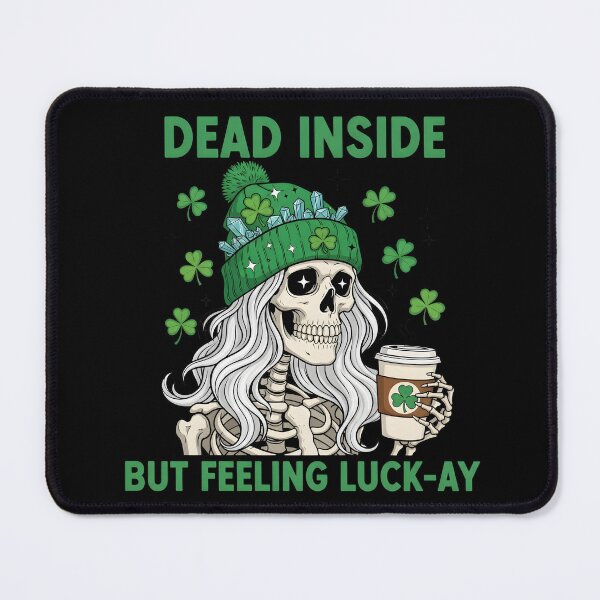 Item preview, Irish Skeleton Dead Inside Coffee St Patricks Day designed and sold by OlakunleOloroz.