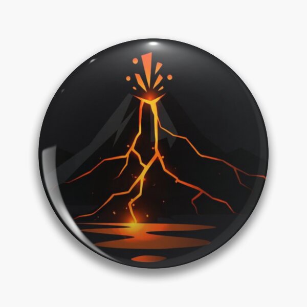 Item preview, Minimal Volcano Lava Night – Abstract Geometric Volcano Art designed and sold by Globalcitytees.