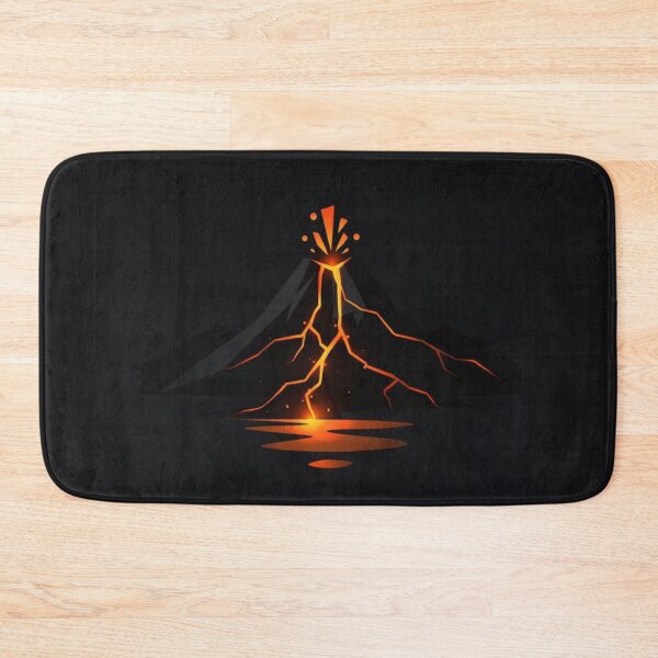 Item preview, Minimal Volcano Lava Night – Abstract Geometric Volcano Art designed and sold by Globalcitytees.