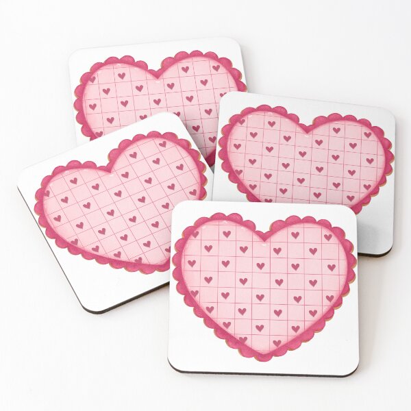 Item preview, Heart cookie plaid pink designed and sold by Puifai2489.