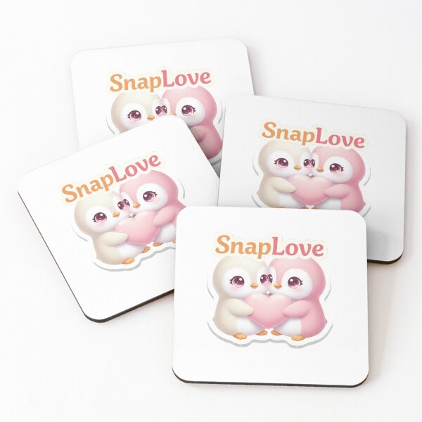 Item preview, SnapLove Cozy Penguin Hearts designed and sold by lorand-designs.
