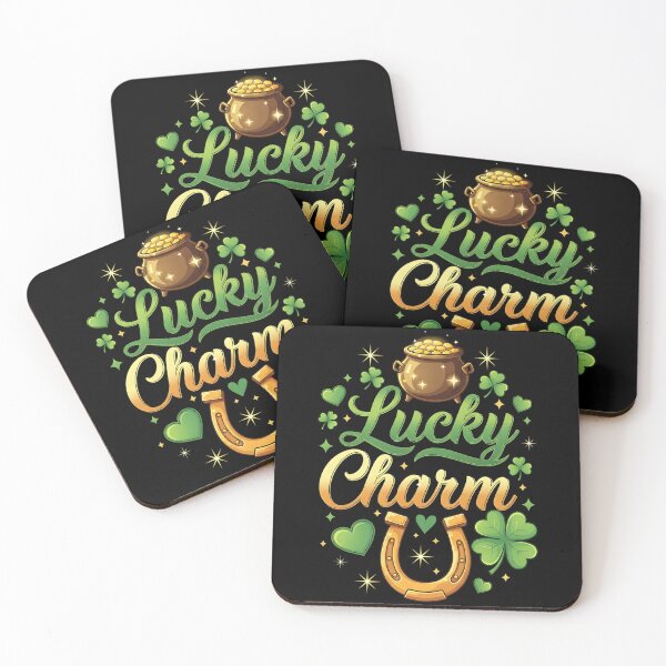 Item preview, Lucky Charm Patricks Day Pot of Gold Irish Shamrock Rainbow designed and sold by OlakunleOloroz.