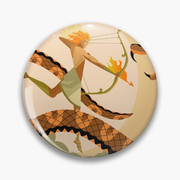 Item preview, apollo aiming his bow at the serpent python in delphi designed and sold by matintheworld ( delcarmat ).
