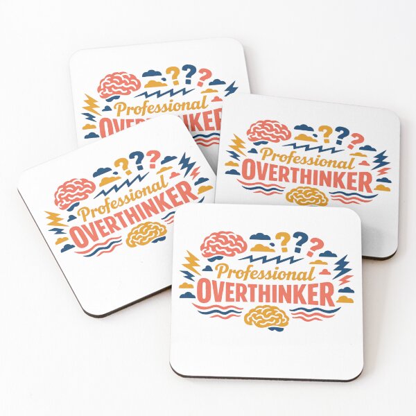 Item preview, Professional Overthinker – Minimal Cute Design designed and sold by printiqe.