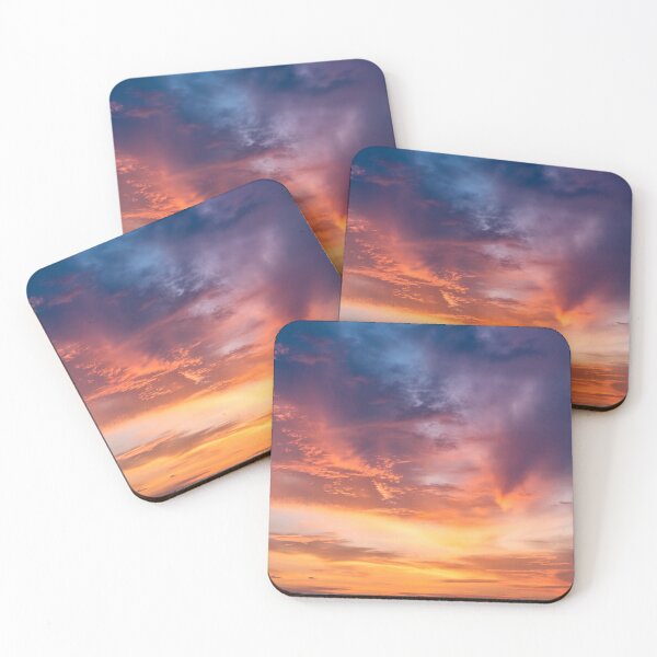 Item preview, Orange Colorful Sunset Sky With Dramatic Clouds designed and sold by SassyArtistry.