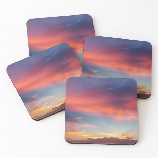 Item preview, Red Magical Colorful Sunset Sky With Dramatic Clouds designed and sold by SassyArtistry.