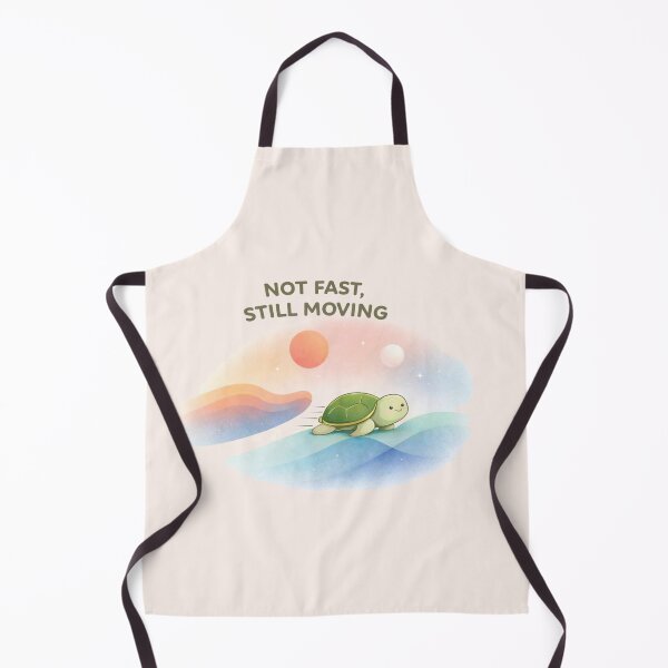 Item preview, Not Fast Still Moving Turtle T-Shirt | Cute Motivational Graphic Tee designed and sold by KDesignCrafts.